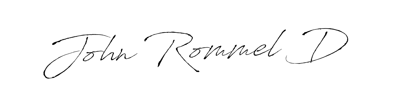 You can use this online signature creator to create a handwritten signature for the name John Rommel D. This is the best online autograph maker. John Rommel D signature style 6 images and pictures png