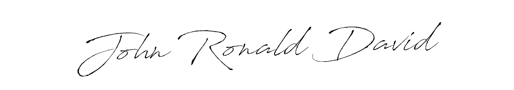 How to make John Ronald David name signature. Use Antro_Vectra style for creating short signs online. This is the latest handwritten sign. John Ronald David signature style 6 images and pictures png