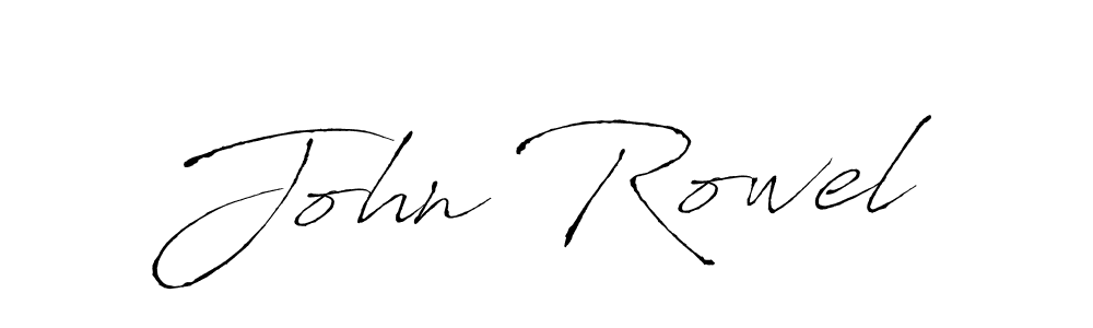 John Rowel stylish signature style. Best Handwritten Sign (Antro_Vectra) for my name. Handwritten Signature Collection Ideas for my name John Rowel. John Rowel signature style 6 images and pictures png
