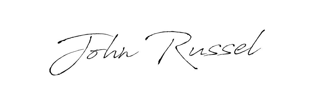 John Russel stylish signature style. Best Handwritten Sign (Antro_Vectra) for my name. Handwritten Signature Collection Ideas for my name John Russel. John Russel signature style 6 images and pictures png