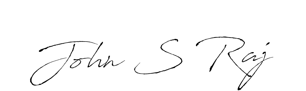 Make a beautiful signature design for name John S Raj. With this signature (Antro_Vectra) style, you can create a handwritten signature for free. John S Raj signature style 6 images and pictures png
