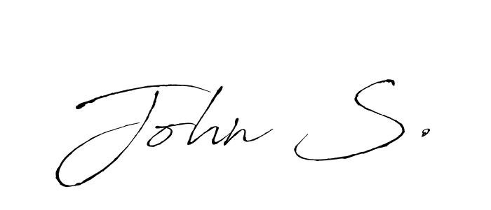 John S. stylish signature style. Best Handwritten Sign (Antro_Vectra) for my name. Handwritten Signature Collection Ideas for my name John S.. John S. signature style 6 images and pictures png