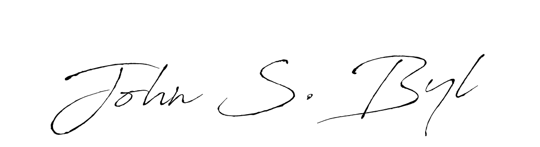 Make a beautiful signature design for name John S. Byl. Use this online signature maker to create a handwritten signature for free. John S. Byl signature style 6 images and pictures png