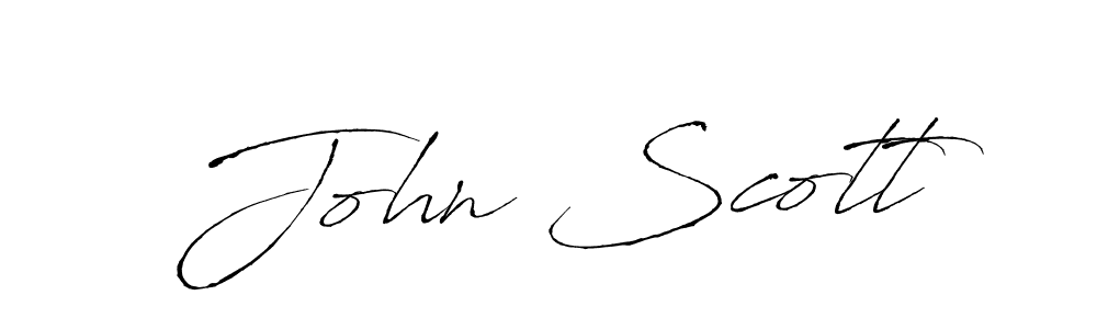 Design your own signature with our free online signature maker. With this signature software, you can create a handwritten (Antro_Vectra) signature for name John Scott. John Scott signature style 6 images and pictures png