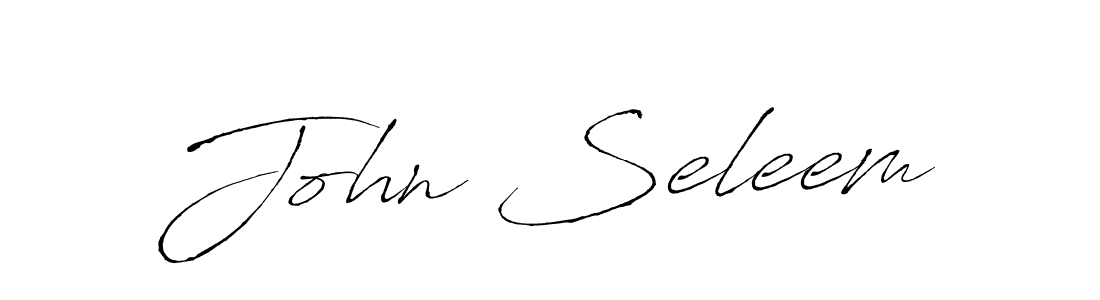 John Seleem stylish signature style. Best Handwritten Sign (Antro_Vectra) for my name. Handwritten Signature Collection Ideas for my name John Seleem. John Seleem signature style 6 images and pictures png