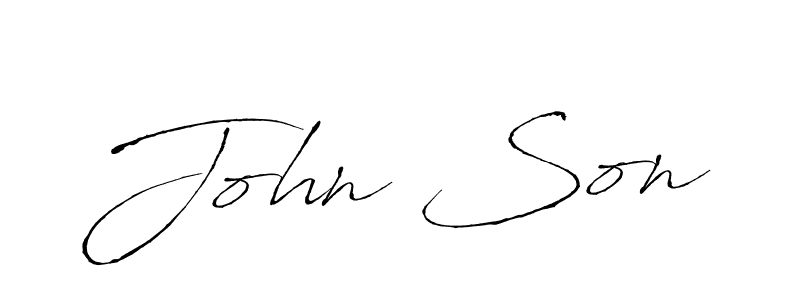 Use a signature maker to create a handwritten signature online. With this signature software, you can design (Antro_Vectra) your own signature for name John Son. John Son signature style 6 images and pictures png