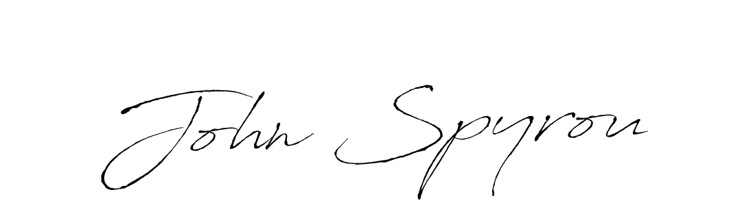 You should practise on your own different ways (Antro_Vectra) to write your name (John Spyrou) in signature. don't let someone else do it for you. John Spyrou signature style 6 images and pictures png