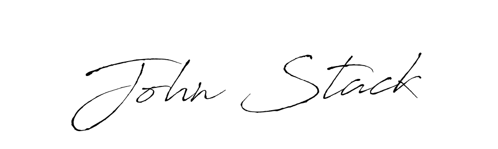 How to make John Stack name signature. Use Antro_Vectra style for creating short signs online. This is the latest handwritten sign. John Stack signature style 6 images and pictures png