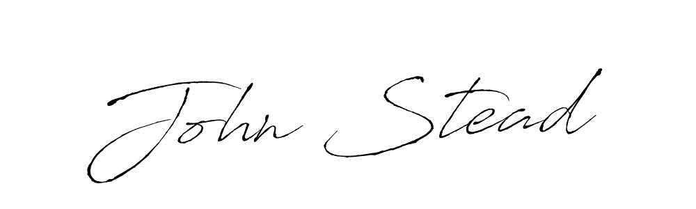 Use a signature maker to create a handwritten signature online. With this signature software, you can design (Antro_Vectra) your own signature for name John Stead. John Stead signature style 6 images and pictures png