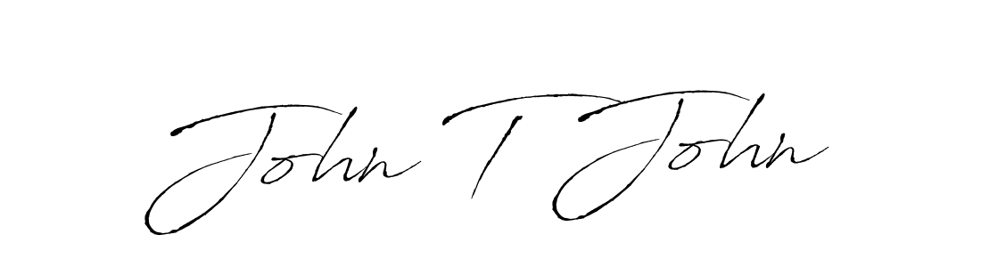 Make a beautiful signature design for name John T John. With this signature (Antro_Vectra) style, you can create a handwritten signature for free. John T John signature style 6 images and pictures png