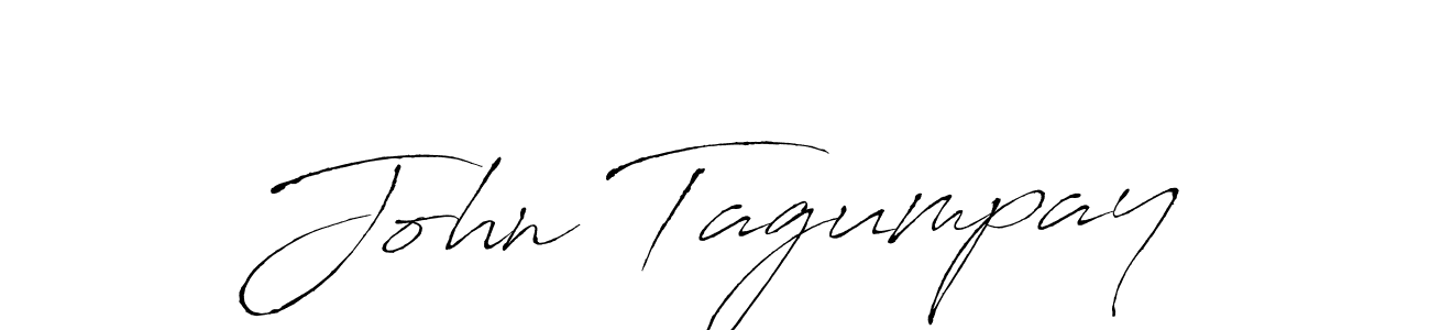 How to make John Tagumpay name signature. Use Antro_Vectra style for creating short signs online. This is the latest handwritten sign. John Tagumpay signature style 6 images and pictures png