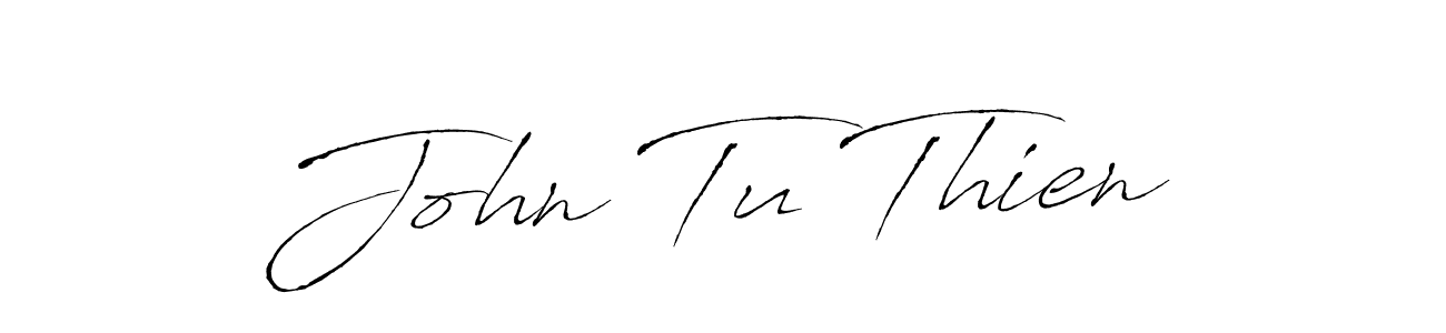 How to make John Tu Thien name signature. Use Antro_Vectra style for creating short signs online. This is the latest handwritten sign. John Tu Thien signature style 6 images and pictures png