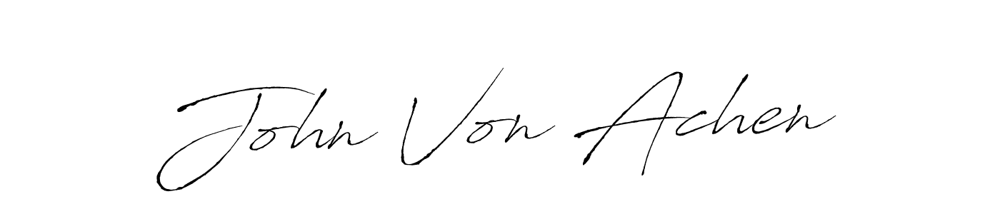 How to make John Von Achen signature? Antro_Vectra is a professional autograph style. Create handwritten signature for John Von Achen name. John Von Achen signature style 6 images and pictures png