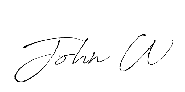 How to Draw John W signature style? Antro_Vectra is a latest design signature styles for name John W. John W signature style 6 images and pictures png