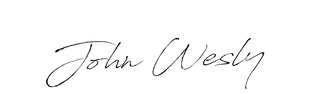 Design your own signature with our free online signature maker. With this signature software, you can create a handwritten (Antro_Vectra) signature for name John Wesly. John Wesly signature style 6 images and pictures png