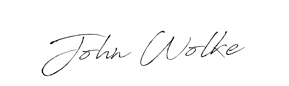 Use a signature maker to create a handwritten signature online. With this signature software, you can design (Antro_Vectra) your own signature for name John Wolke. John Wolke signature style 6 images and pictures png