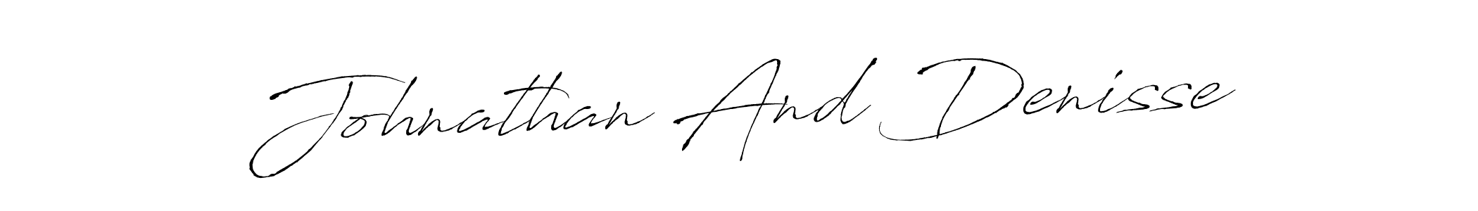 Make a beautiful signature design for name Johnathan And Denisse. With this signature (Antro_Vectra) style, you can create a handwritten signature for free. Johnathan And Denisse signature style 6 images and pictures png