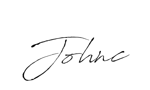 Make a beautiful signature design for name Johnc. With this signature (Antro_Vectra) style, you can create a handwritten signature for free. Johnc signature style 6 images and pictures png