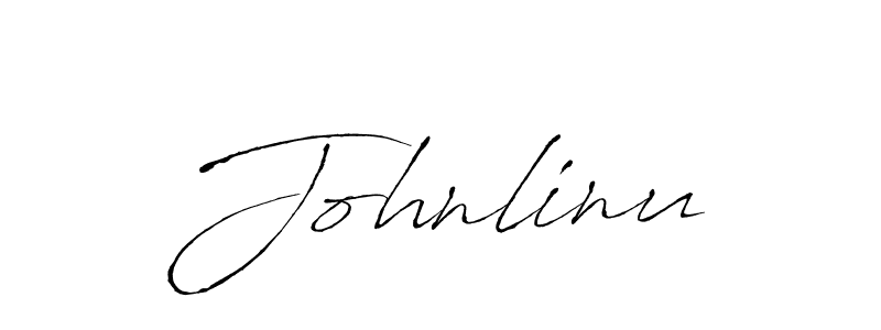 Design your own signature with our free online signature maker. With this signature software, you can create a handwritten (Antro_Vectra) signature for name Johnlinu. Johnlinu signature style 6 images and pictures png