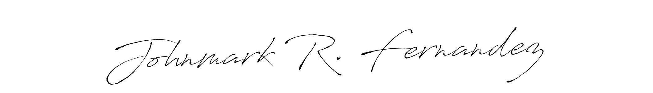 The best way (Antro_Vectra) to make a short signature is to pick only two or three words in your name. The name Johnmark R. Fernandez include a total of six letters. For converting this name. Johnmark R. Fernandez signature style 6 images and pictures png