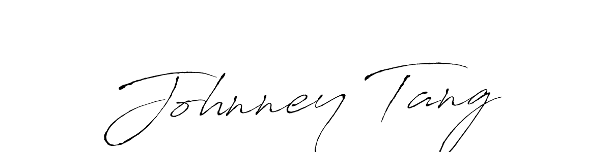 Make a beautiful signature design for name Johnney Tang. With this signature (Antro_Vectra) style, you can create a handwritten signature for free. Johnney Tang signature style 6 images and pictures png