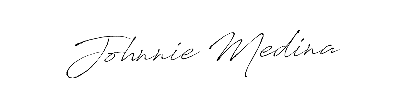 Design your own signature with our free online signature maker. With this signature software, you can create a handwritten (Antro_Vectra) signature for name Johnnie Medina. Johnnie Medina signature style 6 images and pictures png