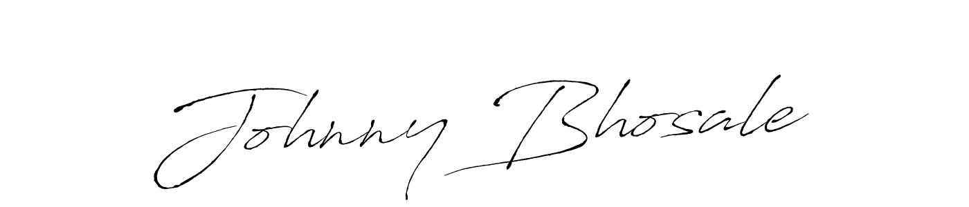 Design your own signature with our free online signature maker. With this signature software, you can create a handwritten (Antro_Vectra) signature for name Johnny Bhosale. Johnny Bhosale signature style 6 images and pictures png