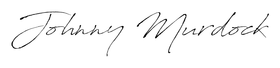 Stand out with a creative autograph for Johnny Murdock. The Antro_Vectra styling blends modern aesthetics with classic signature flourishes. Johnny Murdock signature style 6 images and pictures png