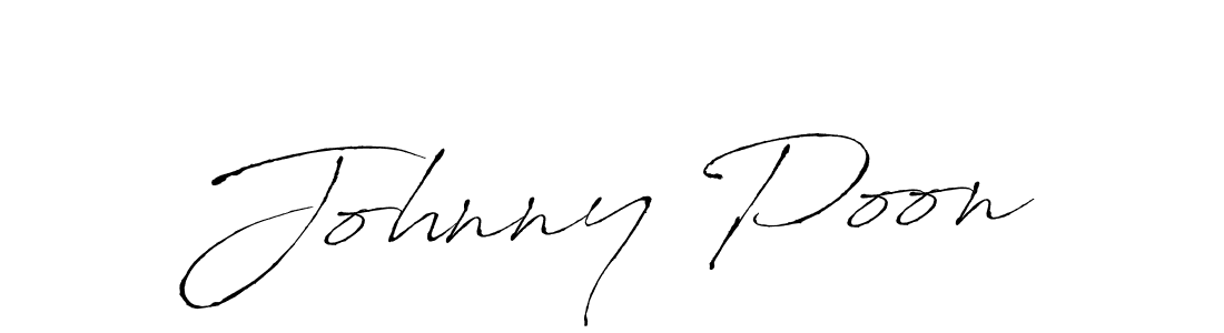 Design your own signature with our free online signature maker. With this signature software, you can create a handwritten (Antro_Vectra) signature for name Johnny Poon. Johnny Poon signature style 6 images and pictures png
