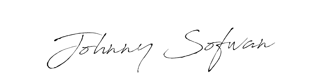 How to make Johnny Sofwan signature? Antro_Vectra is a professional autograph style. Create handwritten signature for Johnny Sofwan name. Johnny Sofwan signature style 6 images and pictures png