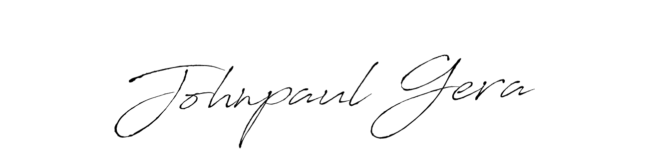 The best way (Antro_Vectra) to make a short signature is to pick only two or three words in your name. The name Johnpaul Gera include a total of six letters. For converting this name. Johnpaul Gera signature style 6 images and pictures png