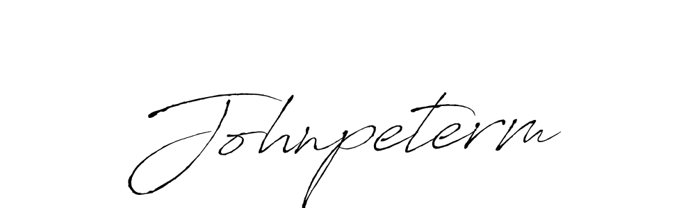 Design your own signature with our free online signature maker. With this signature software, you can create a handwritten (Antro_Vectra) signature for name Johnpeterm. Johnpeterm signature style 6 images and pictures png