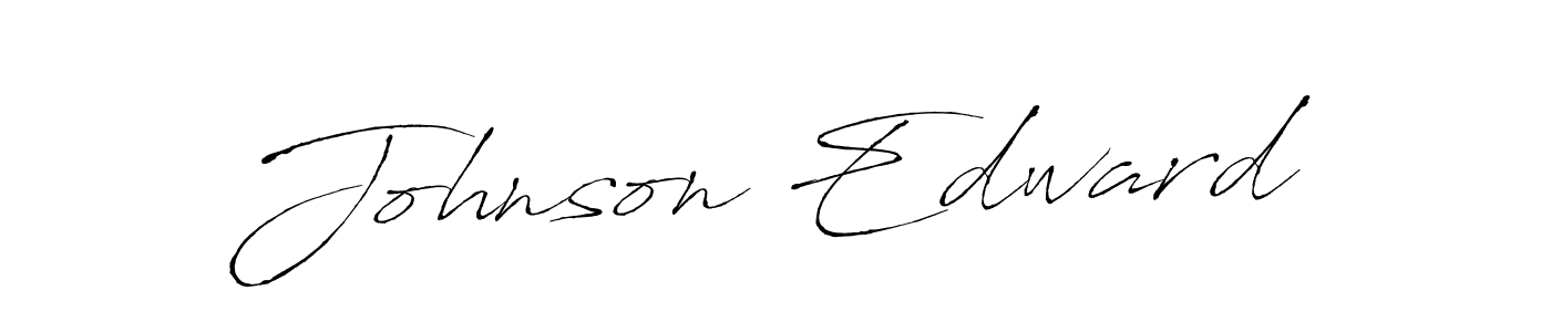 Johnson Edward stylish signature style. Best Handwritten Sign (Antro_Vectra) for my name. Handwritten Signature Collection Ideas for my name Johnson Edward. Johnson Edward signature style 6 images and pictures png