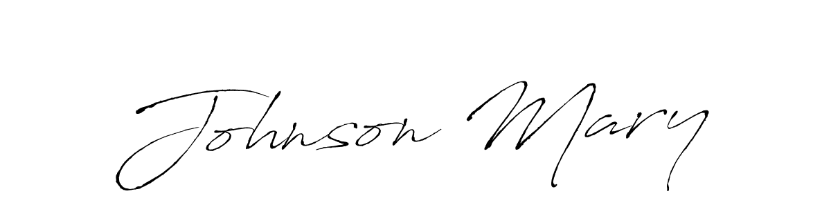 Use a signature maker to create a handwritten signature online. With this signature software, you can design (Antro_Vectra) your own signature for name Johnson Mary. Johnson Mary signature style 6 images and pictures png