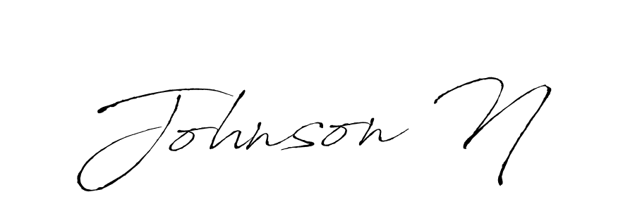 Create a beautiful signature design for name Johnson N. With this signature (Antro_Vectra) fonts, you can make a handwritten signature for free. Johnson N signature style 6 images and pictures png