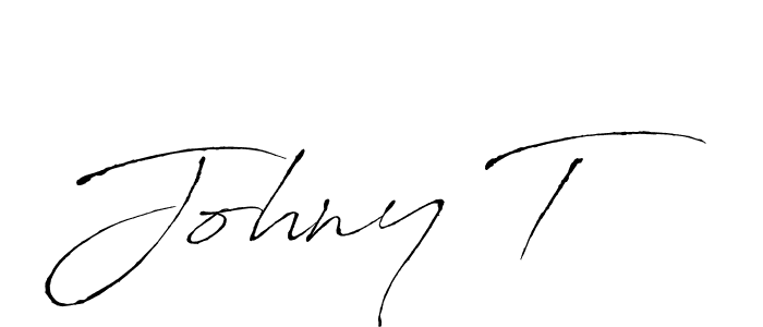 Johny T stylish signature style. Best Handwritten Sign (Antro_Vectra) for my name. Handwritten Signature Collection Ideas for my name Johny T. Johny T signature style 6 images and pictures png