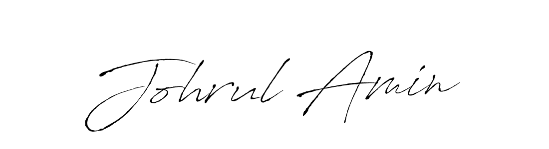 Johrul Amin stylish signature style. Best Handwritten Sign (Antro_Vectra) for my name. Handwritten Signature Collection Ideas for my name Johrul Amin. Johrul Amin signature style 6 images and pictures png