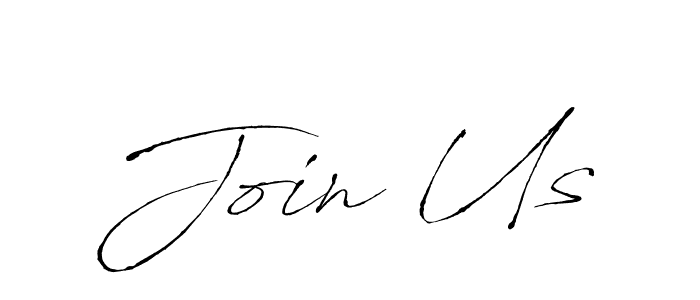 Join Us stylish signature style. Best Handwritten Sign (Antro_Vectra) for my name. Handwritten Signature Collection Ideas for my name Join Us. Join Us signature style 6 images and pictures png