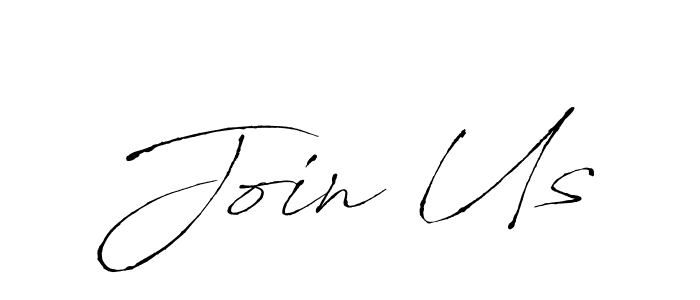 How to make Join Us name signature. Use Antro_Vectra style for creating short signs online. This is the latest handwritten sign. Join Us signature style 6 images and pictures png