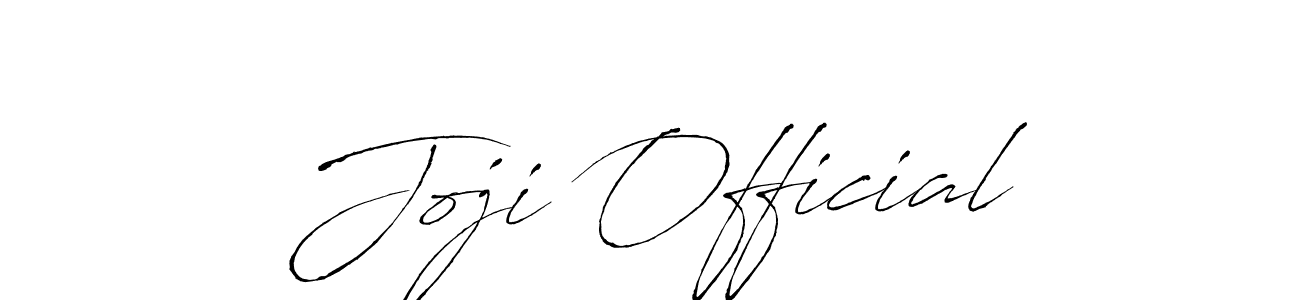 Design your own signature with our free online signature maker. With this signature software, you can create a handwritten (Antro_Vectra) signature for name Joji Official. Joji Official signature style 6 images and pictures png