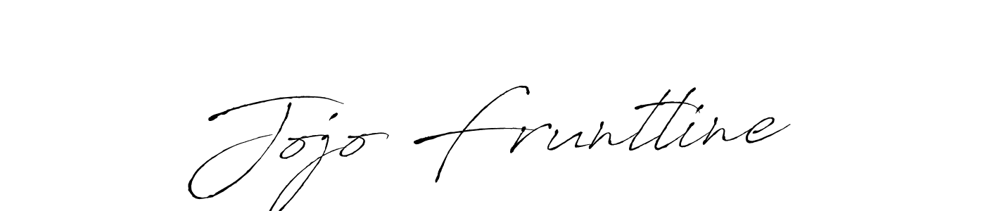 How to make Jojo Fruntline name signature. Use Antro_Vectra style for creating short signs online. This is the latest handwritten sign. Jojo Fruntline signature style 6 images and pictures png