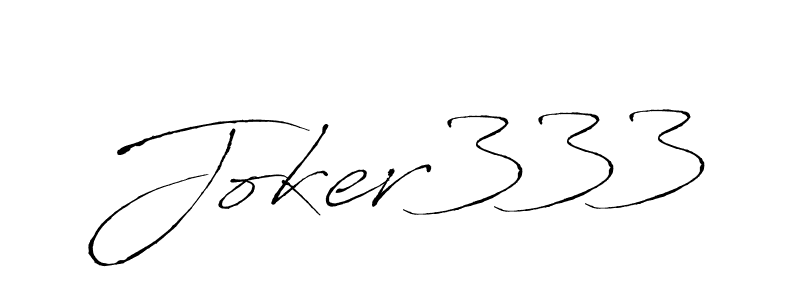 Design your own signature with our free online signature maker. With this signature software, you can create a handwritten (Antro_Vectra) signature for name Joker333. Joker333 signature style 6 images and pictures png