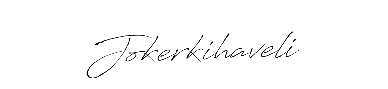 Antro_Vectra is a professional signature style that is perfect for those who want to add a touch of class to their signature. It is also a great choice for those who want to make their signature more unique. Get Jokerkihaveli name to fancy signature for free. Jokerkihaveli signature style 6 images and pictures png