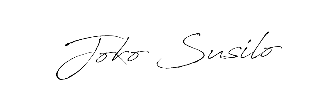 Also You can easily find your signature by using the search form. We will create Joko Susilo name handwritten signature images for you free of cost using Antro_Vectra sign style. Joko Susilo signature style 6 images and pictures png