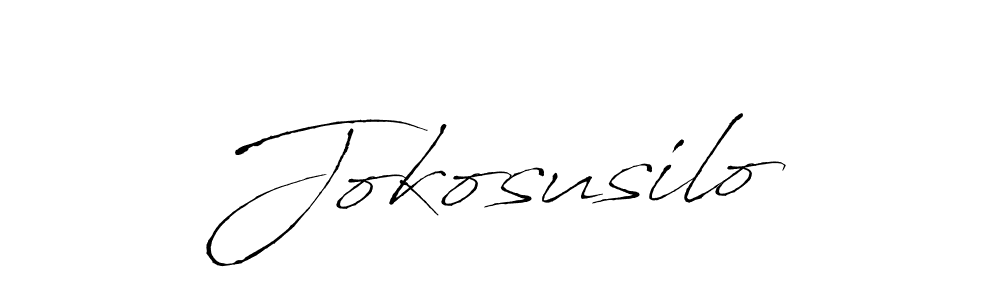 How to make Jokosusilo name signature. Use Antro_Vectra style for creating short signs online. This is the latest handwritten sign. Jokosusilo signature style 6 images and pictures png