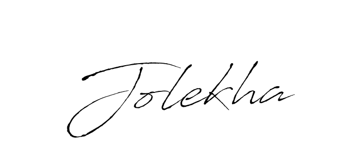 Create a beautiful signature design for name Jolekha. With this signature (Antro_Vectra) fonts, you can make a handwritten signature for free. Jolekha signature style 6 images and pictures png