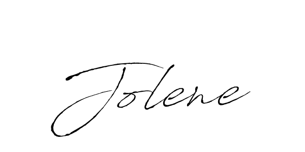 Jolene stylish signature style. Best Handwritten Sign (Antro_Vectra) for my name. Handwritten Signature Collection Ideas for my name Jolene. Jolene signature style 6 images and pictures png