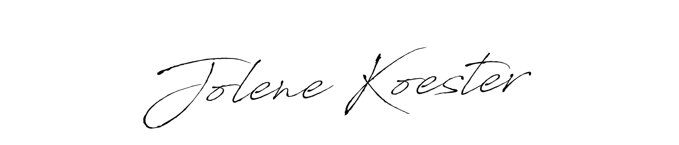 The best way (Antro_Vectra) to make a short signature is to pick only two or three words in your name. The name Jolene Koester include a total of six letters. For converting this name. Jolene Koester signature style 6 images and pictures png