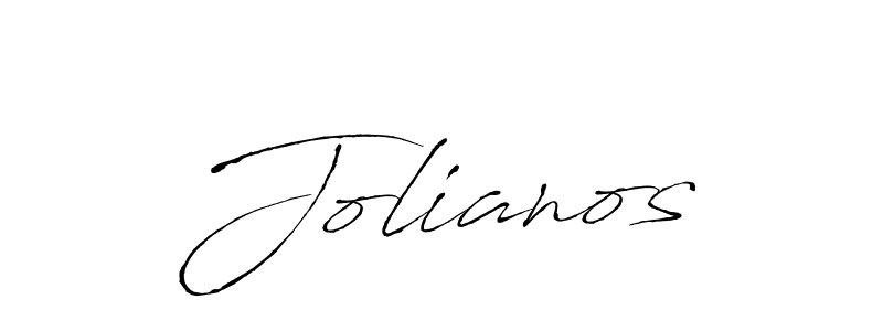 Jolianos stylish signature style. Best Handwritten Sign (Antro_Vectra) for my name. Handwritten Signature Collection Ideas for my name Jolianos. Jolianos signature style 6 images and pictures png