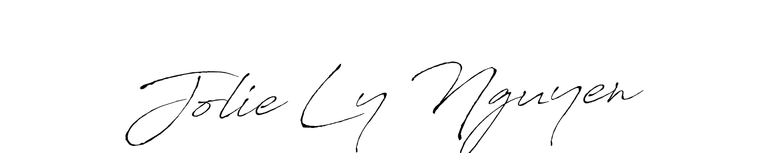 Also You can easily find your signature by using the search form. We will create Jolie Ly Nguyen name handwritten signature images for you free of cost using Antro_Vectra sign style. Jolie Ly Nguyen signature style 6 images and pictures png
